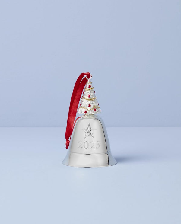 Lenox 2025 Musical Bell Ornament – Silver-Plated Holiday Decoration