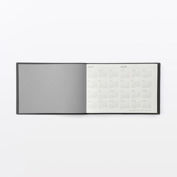 MUJI B5 Half-Size Monthly & Weekly Planner – Horizontal Layout Monday Star  December 2026 Start