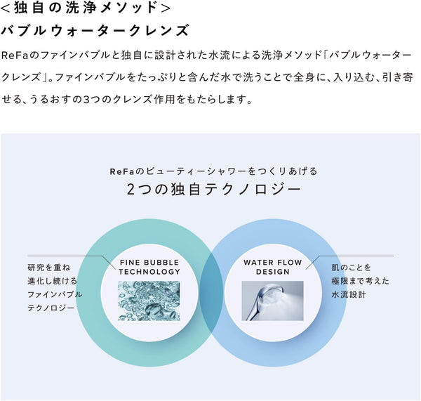 ReFa FINE BUBBLE U+ Shower Head