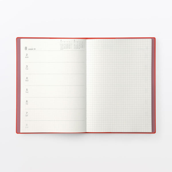 MUJI Monthly & Weekly Planner 2027 – A5 Monday Start  December 2026–January 2028