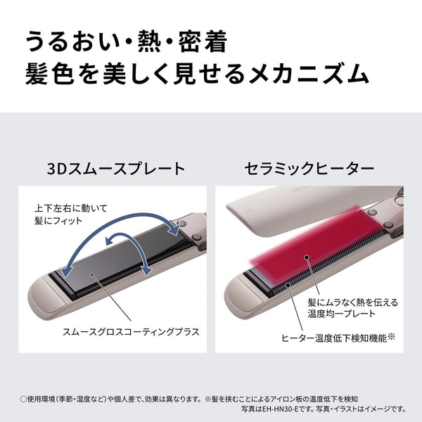 Panasonic EH-HN30 Nanoe Straight Hair Iron with 3D Smooth Plates