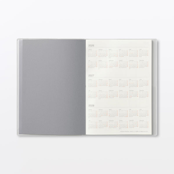 MUJI Monthly & Weekly Planner 2027 – A5 Monday Start  December 2026–January 2028
