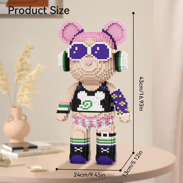DAHONPA Rock Girl Bear Micro Building Block Set (7220PCS)