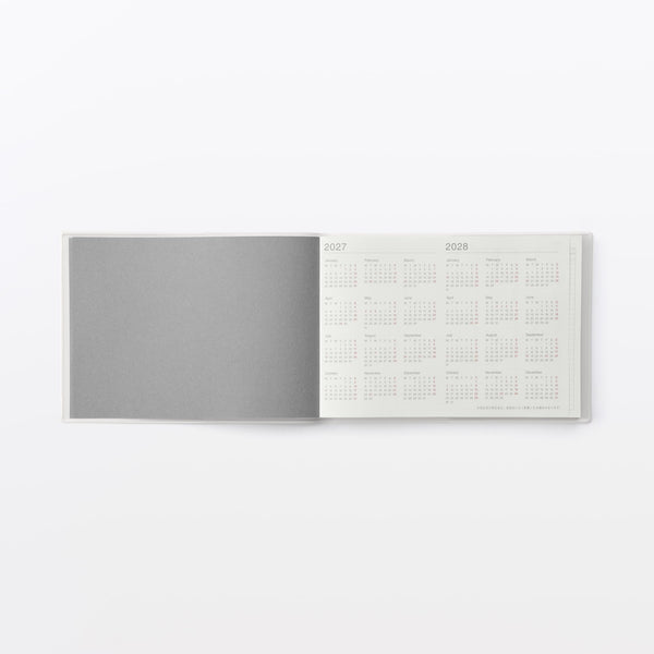 MUJI B5 Half-Size Monthly & Weekly Planner – Horizontal Layout Monday Star  December 2026 Start