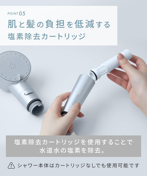 SALONIA Fine Bubble Clear Shower Head