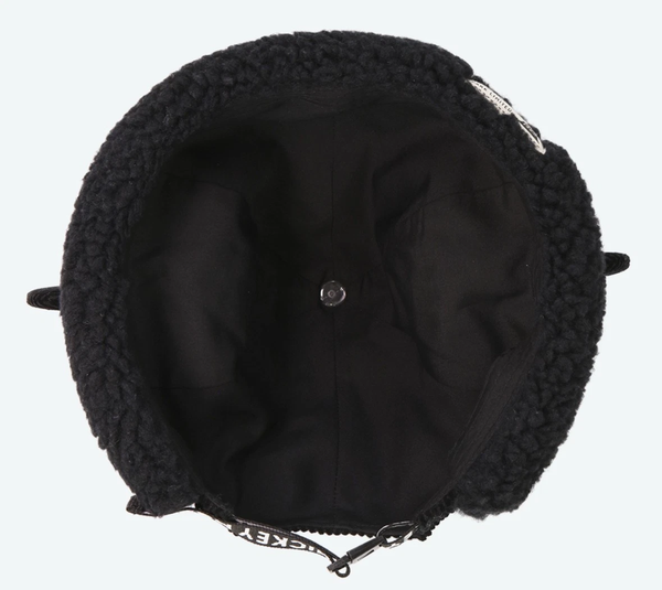 Tokyo Disney Resort Black Corduroy Fleece Mickey Mouse Ear Hat