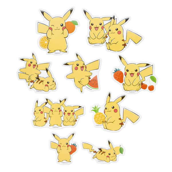 Pokemon Pikachu Fruit Yellow Decoration Sticker Set