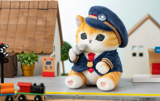 mofusand Stationmaster Meow Plush S