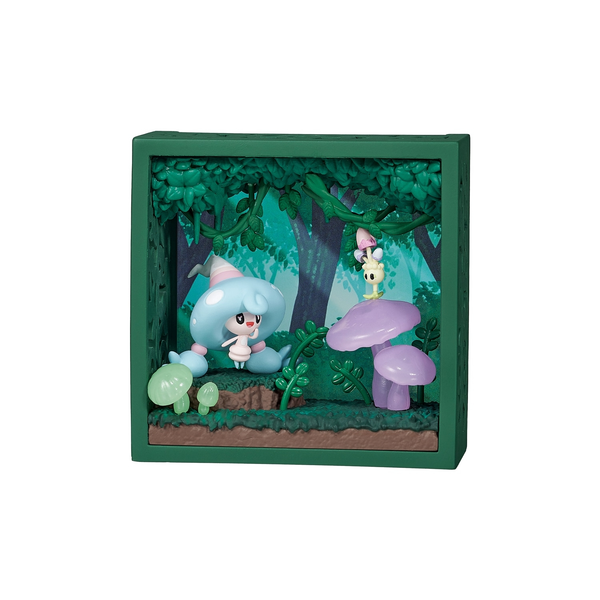 Pokemon Frame Deep Green Forest Box Miniature Figures – 6 Types Collectible Set
