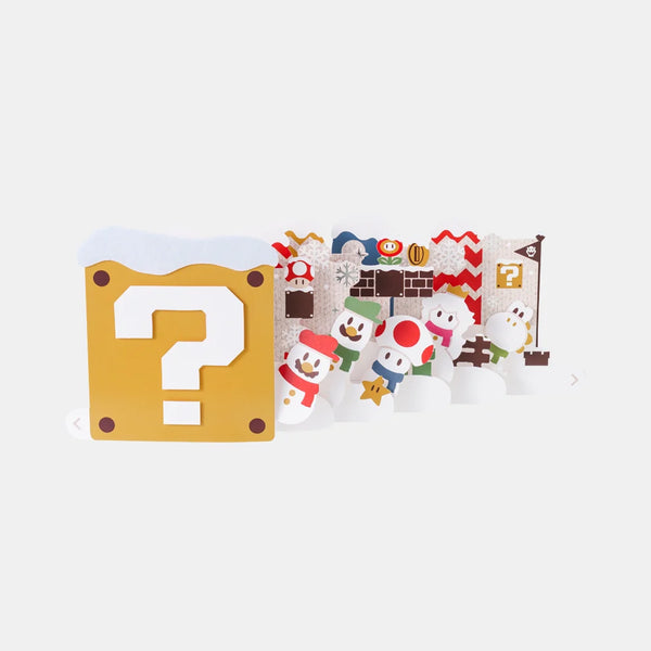Super Mario Winter Pop-Up Greeting Card