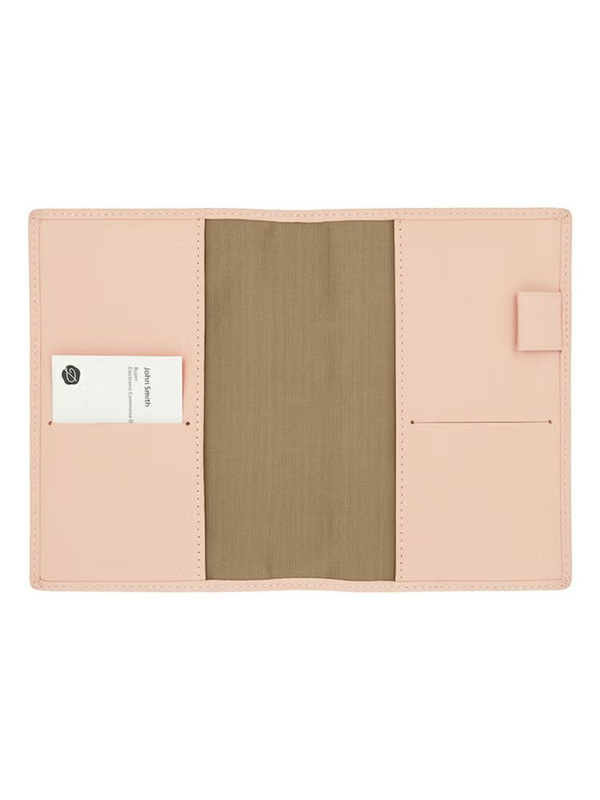 Delfonics A6 Leather Diary Cover Genuine Leather Notebook Cover with Card Slots & Pen Holder Minimalist Planner Case