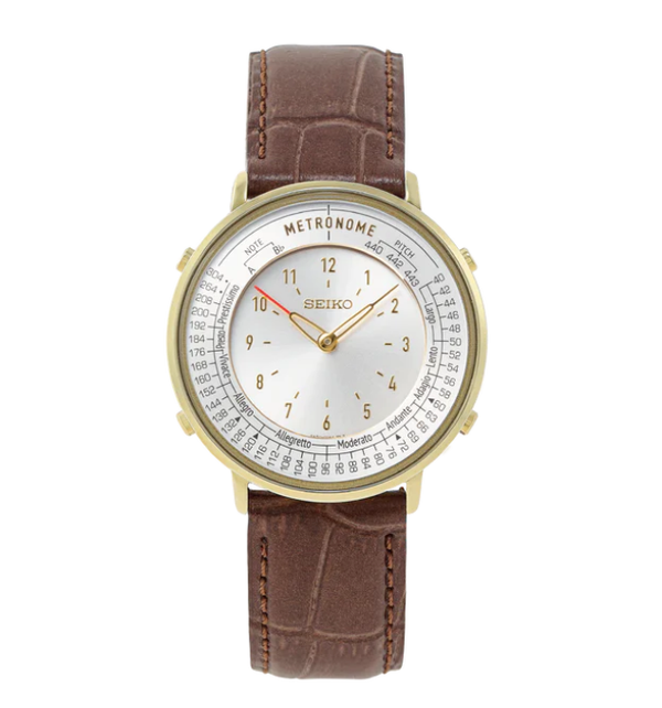 Seiko Metronome Limited Standard Line SMW003AP Camel Classic Band Watch