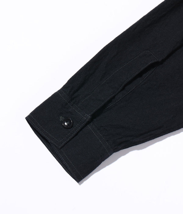 Restocked July 30th, 2025 Lot No. BR29143 WILLIAM GIBSON COLLECTION BLACK CHAMBRAY WORK SHIRTS - detail