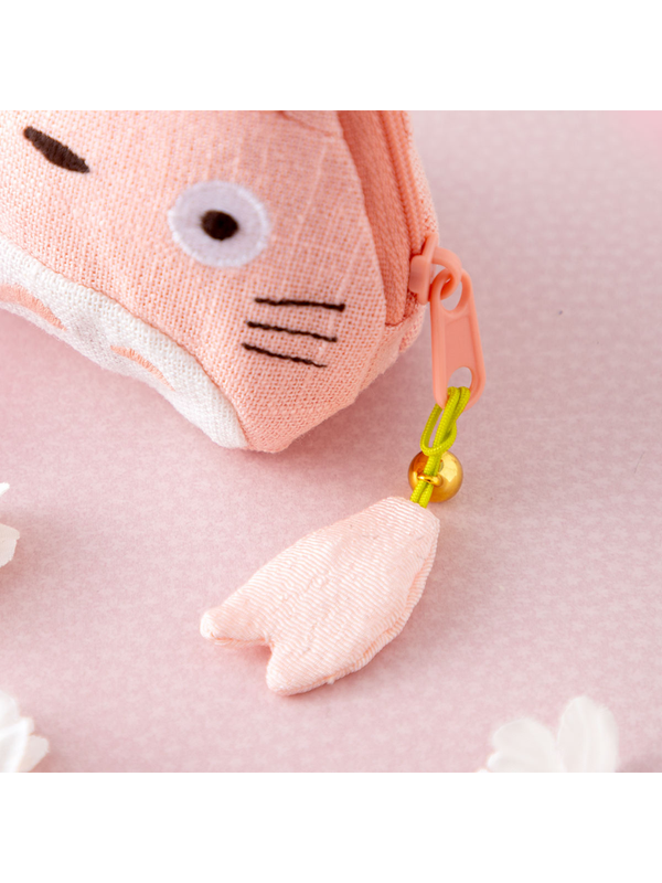 My Neighbor Totoro Mini Pouch Large Totoro Pink Sakura