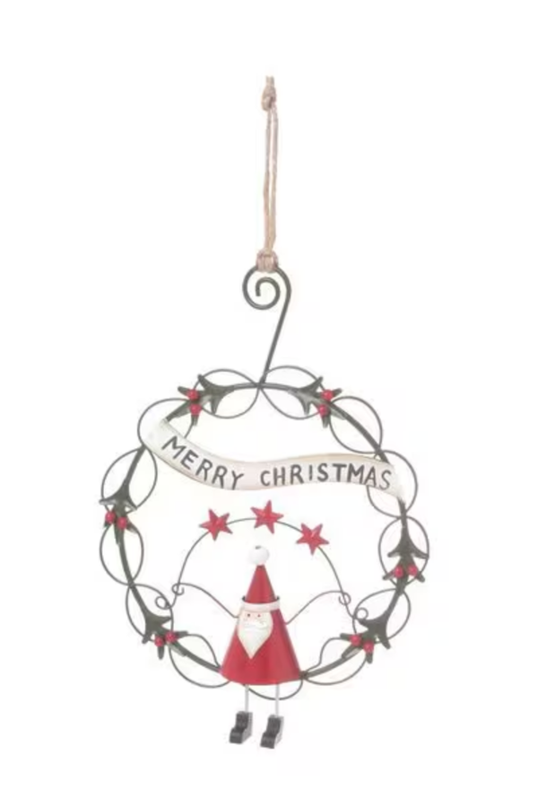 studio CLIP Christmas 2026 Tin Santa Circle Decoration