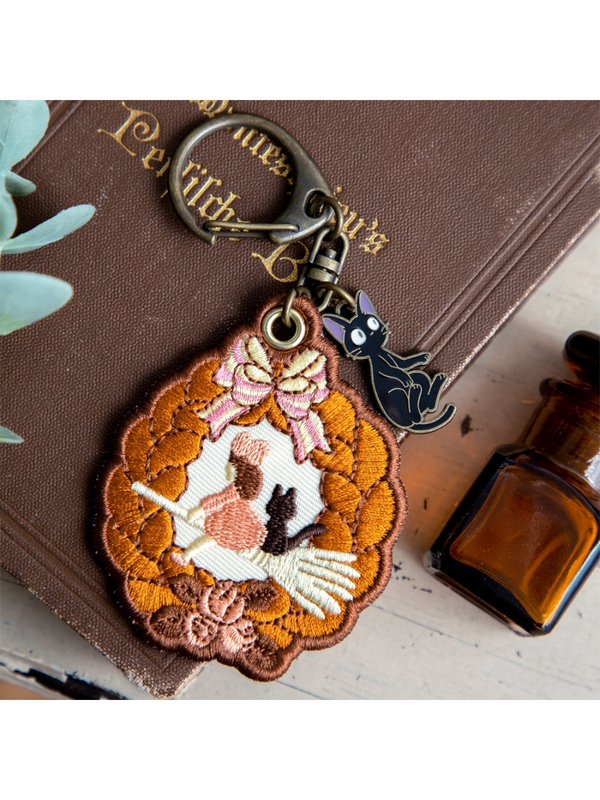 Kiki’s Delivery Service Embroidered Keychain Bread Wreath