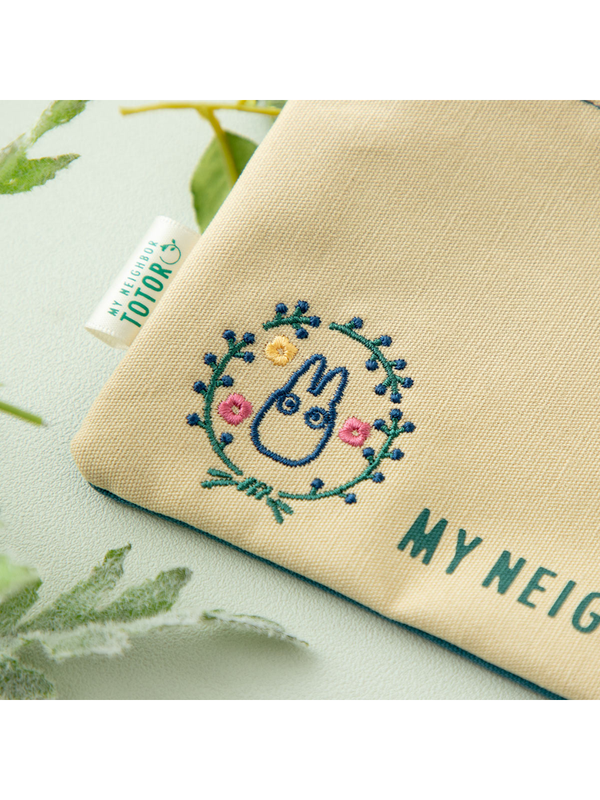 My Neighbor Totoro Pencil Case Colorful Leaf Design Zipper Pouch