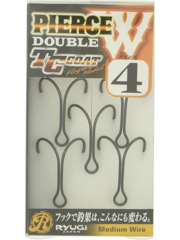 RYUGI HPW060 TC Pierce Double Fishing Hook