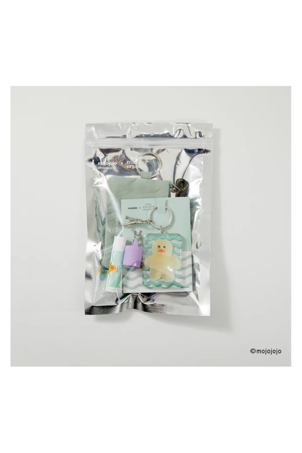 mojojojo × John Masters Organics Lip Calm Keychain & Green Charm Pouch Set