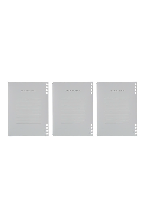 Rollbahn Flexible Life Log L Notebook Set – Masanao Hirayama Face Illustration Design