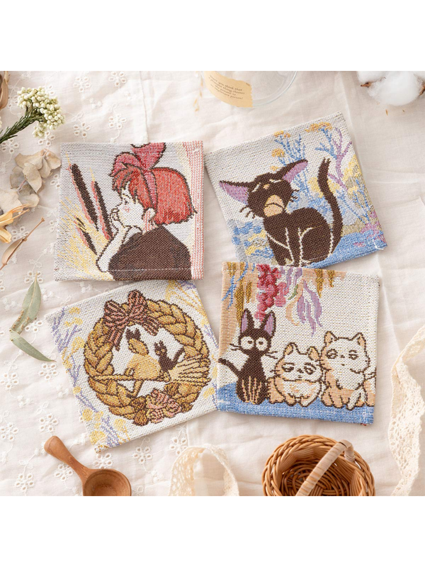 Kiki's Delivery Service Gobelin Coasters Set of 4