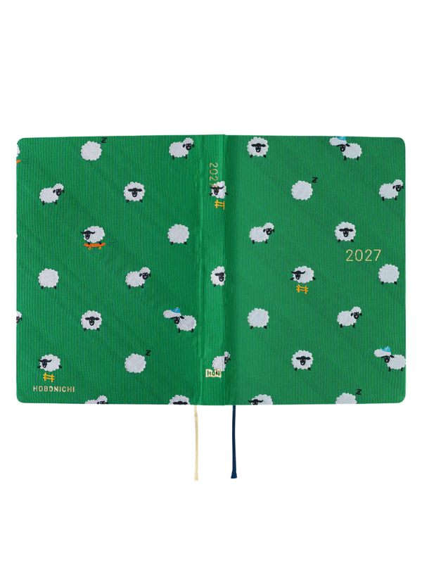 Hobonichi HON A6 2027 Tie & Chie Sheep Sheep Sheep Planner