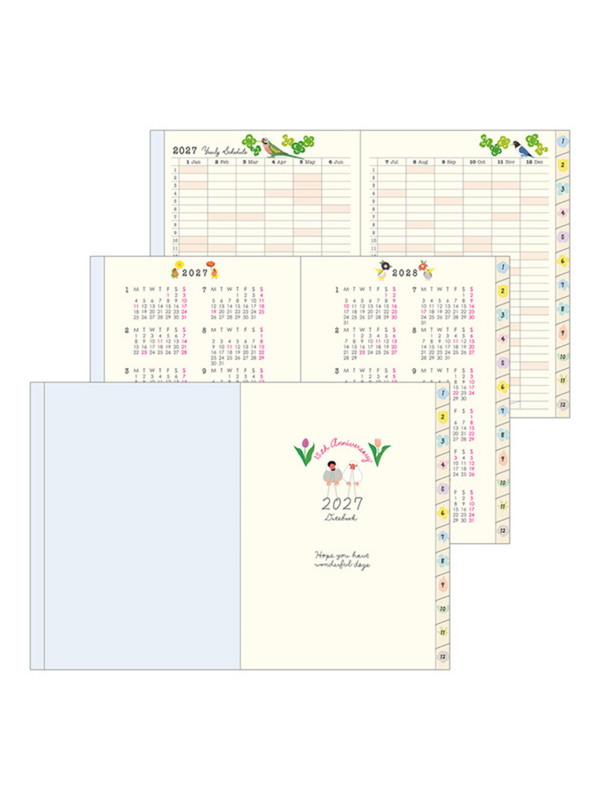 Midori 2027 A6 Bird Diary Japanese Planner 22445006