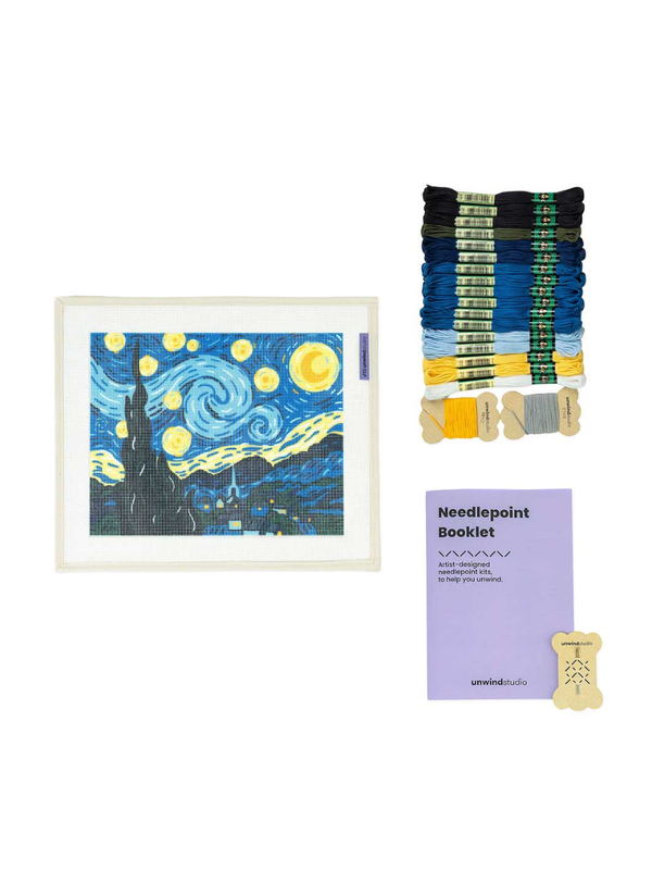 MoMA Starry Night Needlepoint Kit DIY Embroidery Set