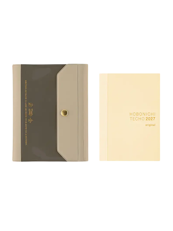 Hobonichi Techo Aileron Gray Cover Original Size A6 PVC Planner Cover 2027
