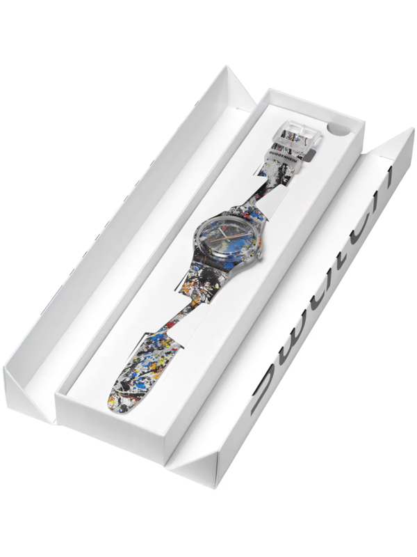 Swatch POLLOCK'S ALCHEMY SUOZ366 x Guggenheim Collection Art Watch