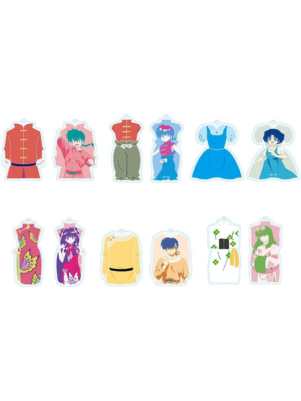 Ranma 1/2 Training Costume Charm Set – Complete Box (6pcs)