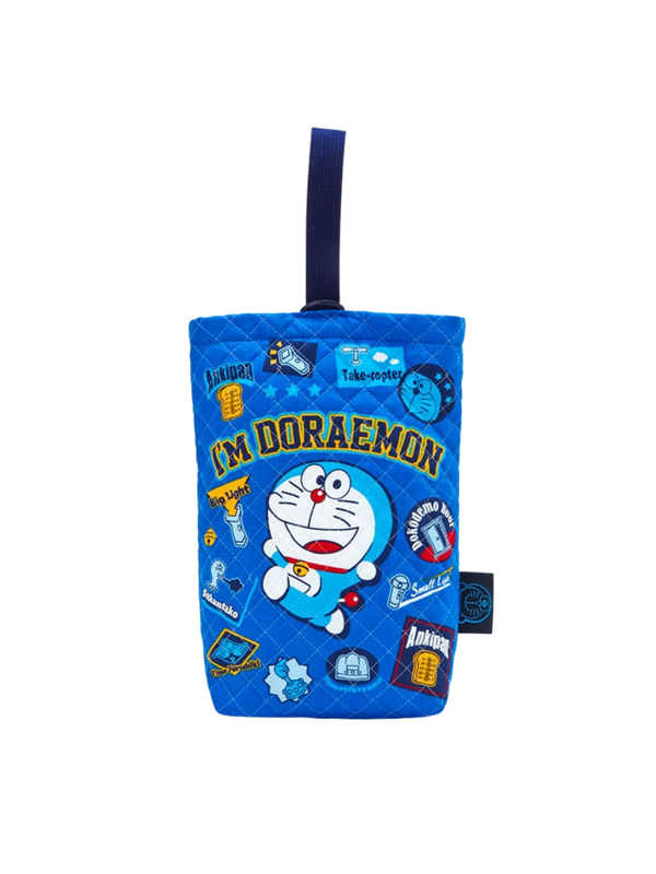 I'm Doraemon Quilted Cotton Shoe Bag