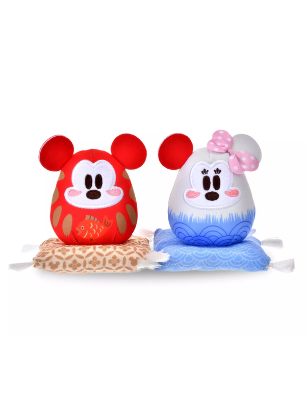 Disney 2026 New Year Mickey & Minnie Daruma Plush
