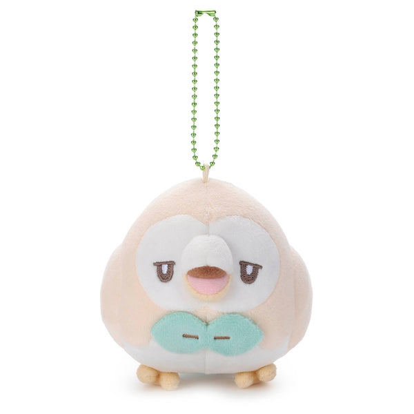 PokePeace Rowlet Funny Face Ball Chain Mascot Plush