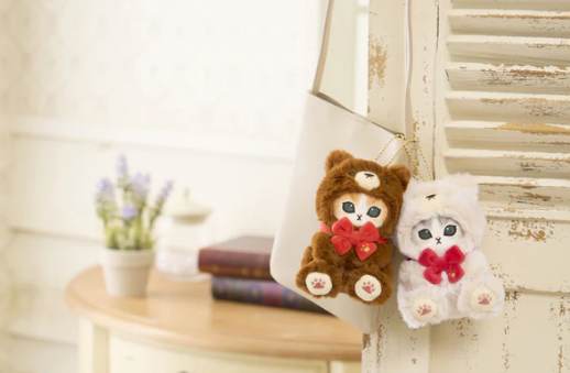 mofusand Teddy Bear Meow Mascot Keychain