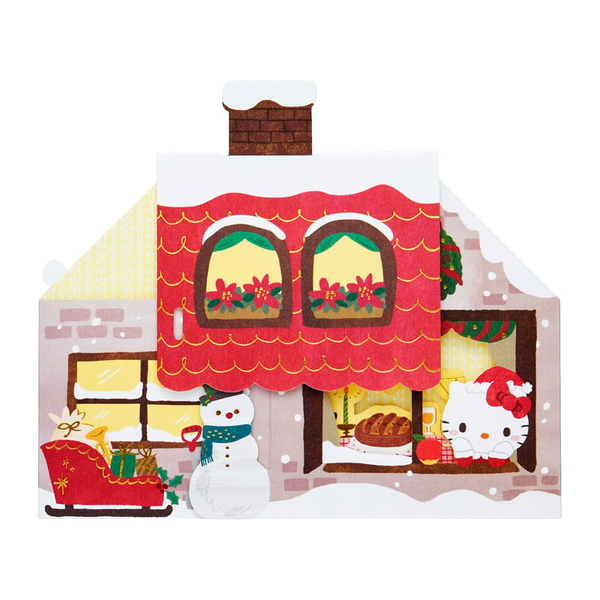 Sanrio Christmas Hello Kitty House 3D Greeting Card