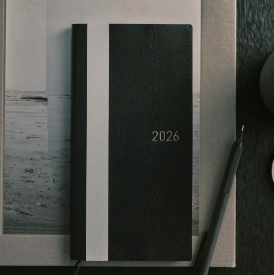 Hobonichi White Line Black Weeks Planner 2026 Japanese