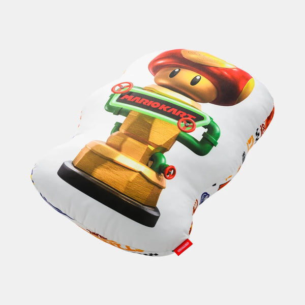 Mario Kart World Trophy Die-Cut Cushion – Soft Character Decorative Pillow