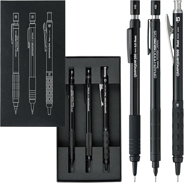 Pentel GraphGear 60th Anniversary 0.5mm Mechanical Pencil 3 Set