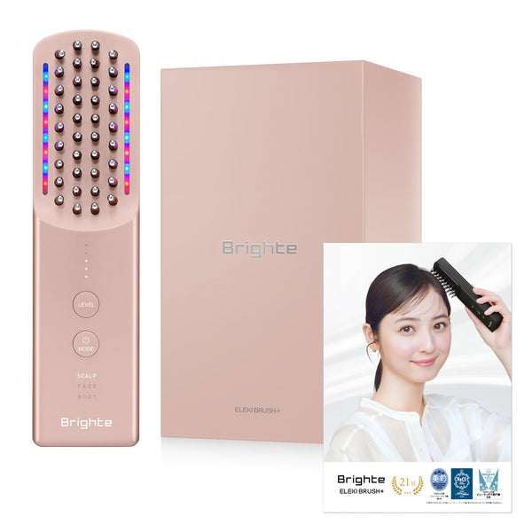 Brighte ELEKI BRUSH+ PINK EMS Beauty Device with RF & LED – Pink
