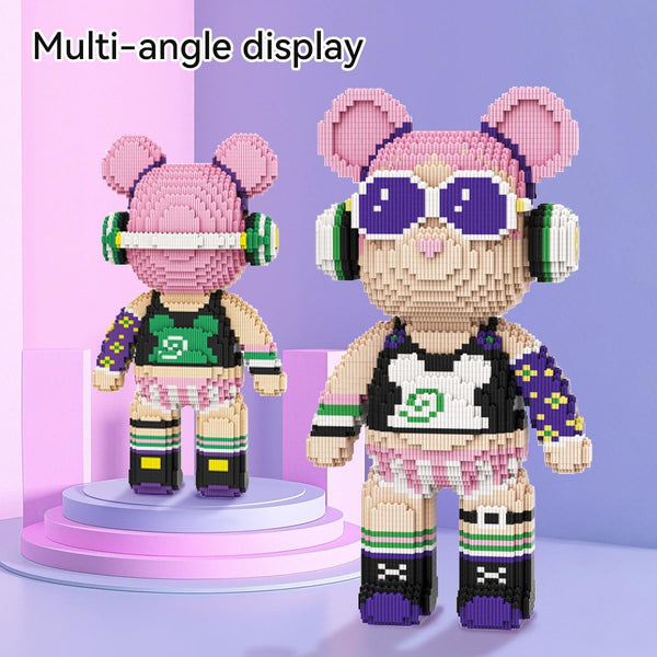 DAHONPA Rock Girl Bear Micro Building Block Set (7220PCS)