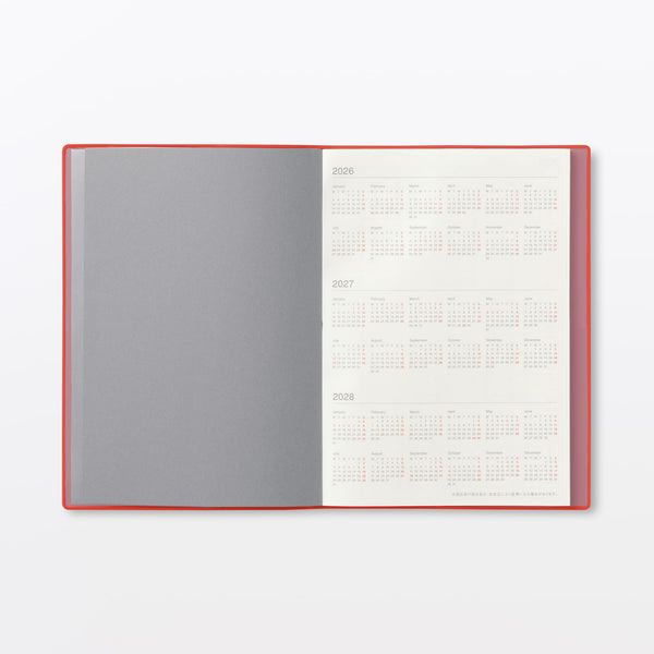 MUJI Monthly & Weekly Planner 2027 – A5 Monday Start  December 2026–January 2028