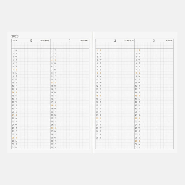 Hobonichi Techo 2026 A6 Arts & Science Design Daily Planner