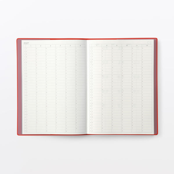 MUJI Monthly & Weekly Planner 2027 – A5 Monday Start  December 2026–January 2028