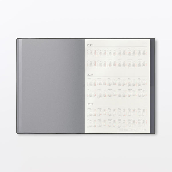 MUJI Monthly & Weekly Planner 2027 – A5 Monday Start  December 2026–January 2028