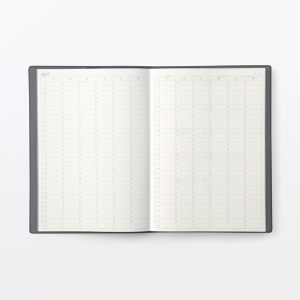 MUJI Monthly & Weekly Planner 2027 – A5 Monday Start  December 2026–January 2028