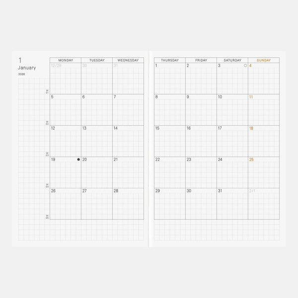 Hobonichi Techo 2026 A6 Arts & Science Design Daily Planner