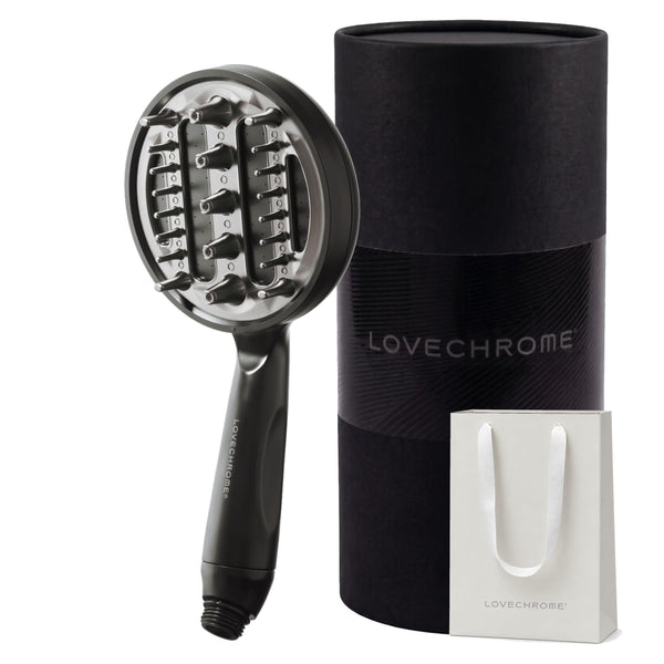 LOVECHROME Beauty Hair Shower Head PG Premium Black with Micro-Nano Bubbles