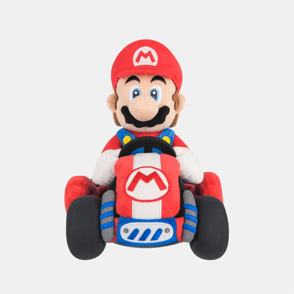 Mario Kart World Mario Plush Toy – Standard Kart Version