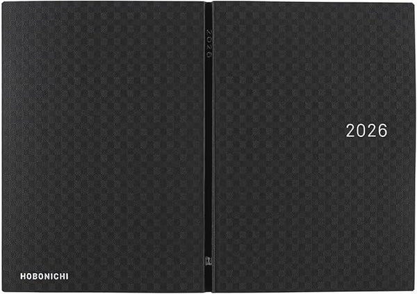Hobonichi Techo HON 2026 Paper Series “Black Gingham” Planner A6/A5